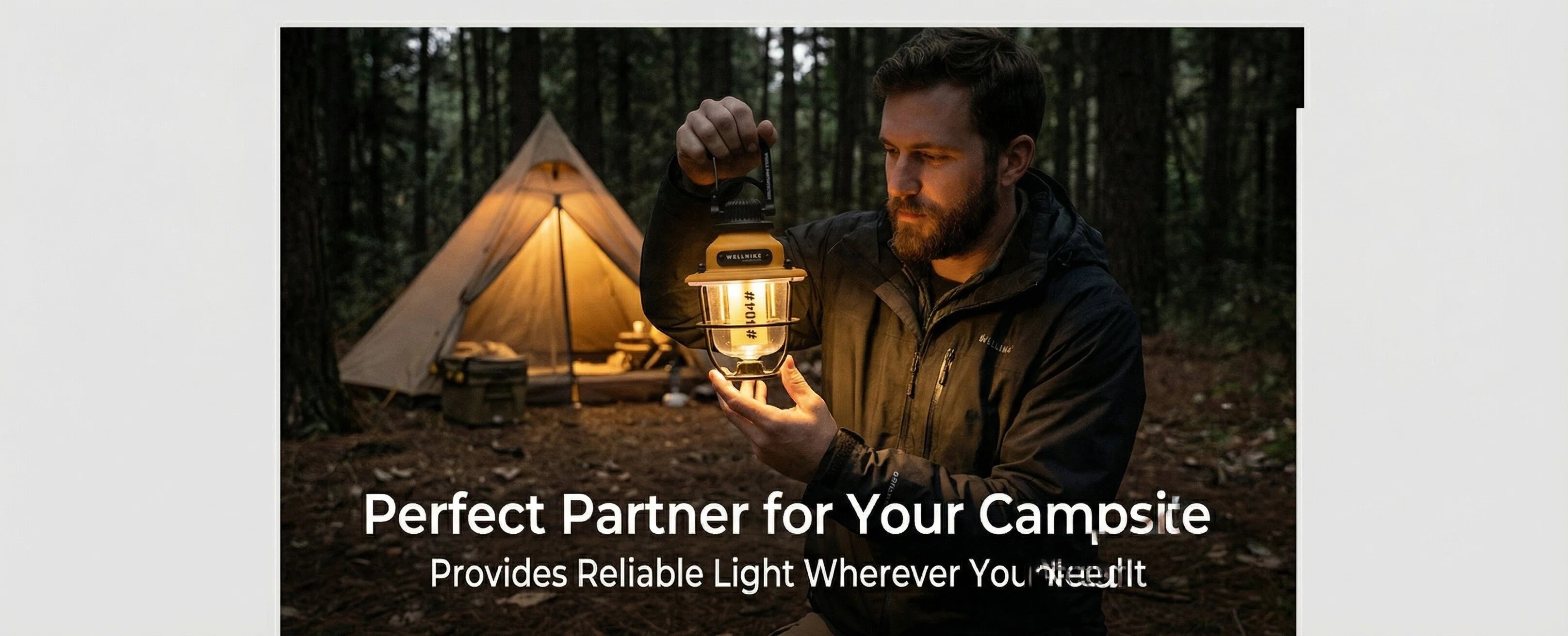 Camping lantern SOS red light mode