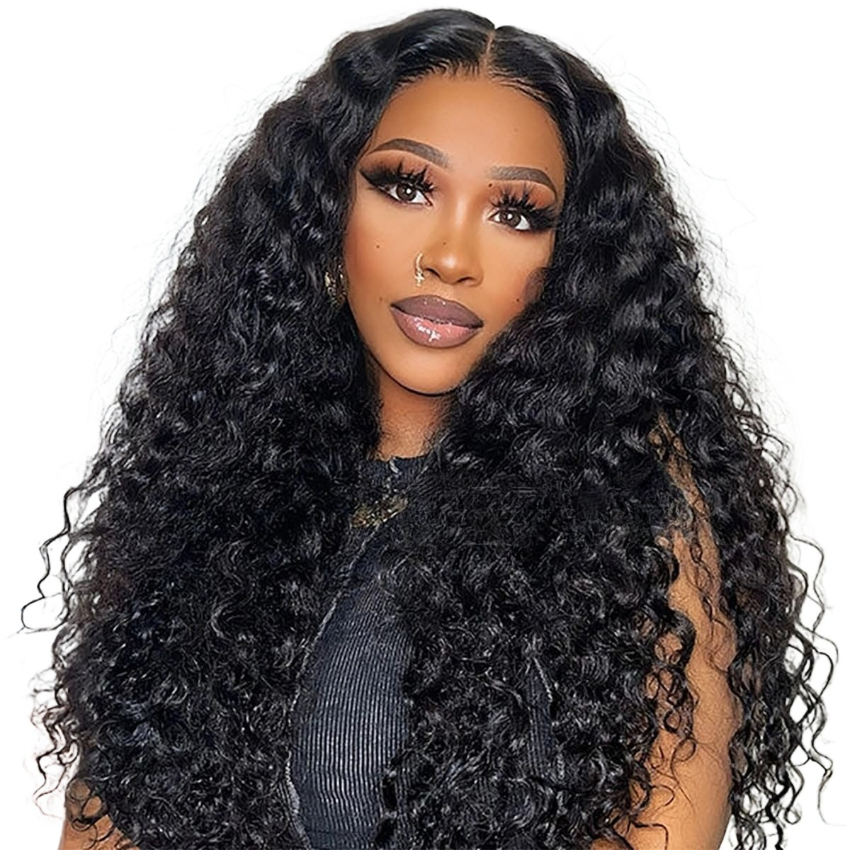 Parrucca lace front in capelli umani kinky curly birmani_voghion.com
