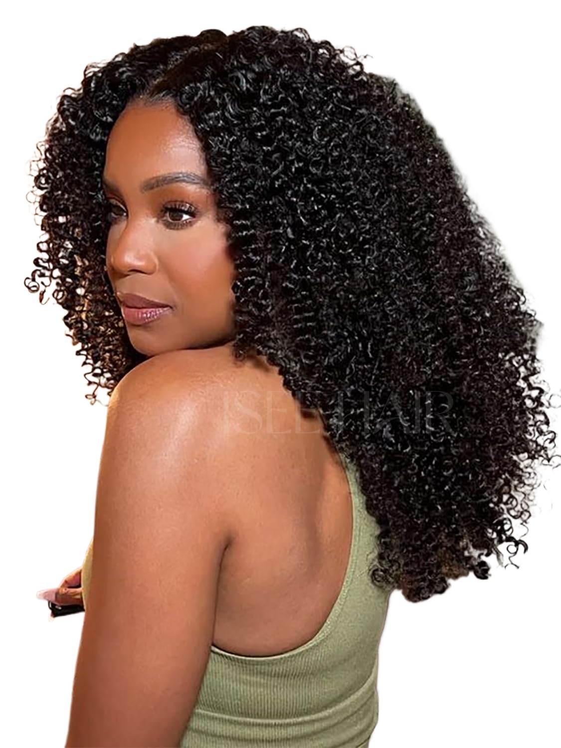 Parrucca lace front in capelli umani kinky curly birmani_voghion.com