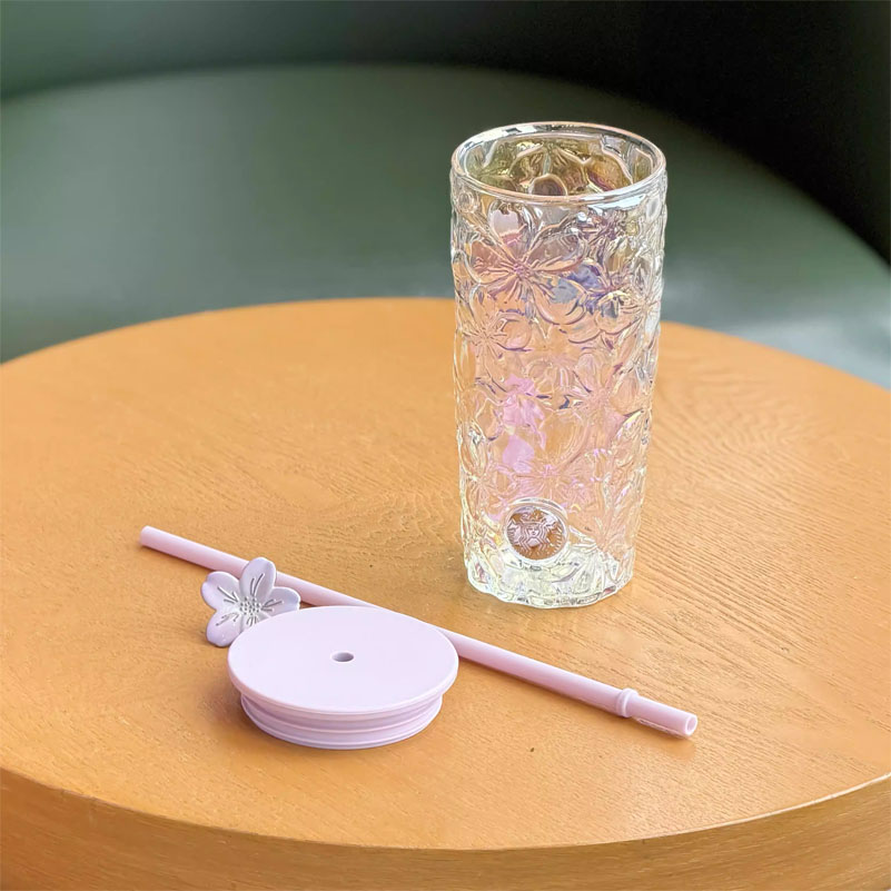New Starbucks China 2026 Twilight Sakura Embossed Cherry Blossom