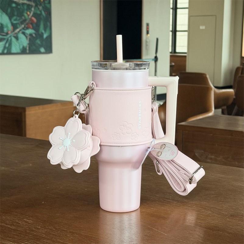 Authentic Starbucks China 2026 Twilight Sakura Series 40oz SS Cup