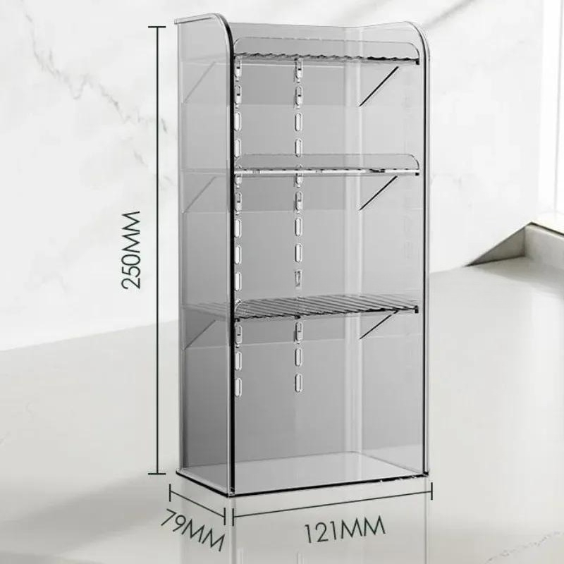 Acrylic Plastic Makeup Organizer Storage Box Lipstick Jewelry Display Organizer Transparent Cosmetics Case Brush Holder_voghion.com
