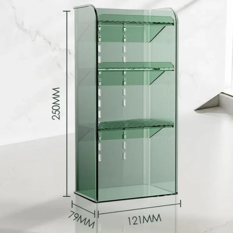 Acrylic Plastic Makeup Organizer Storage Box Lipstick Jewelry Display Organizer Transparent Cosmetics Case Brush Holder_voghion.com