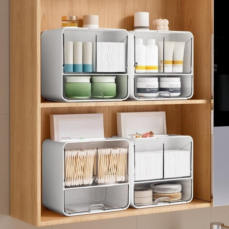 Organizer da parete per bagno per dischetti e accessori trucco_voghion.com