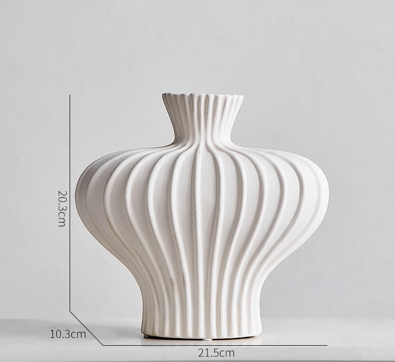 Keramikvas för dekoration i vardagsrum och matsal_voghion.com