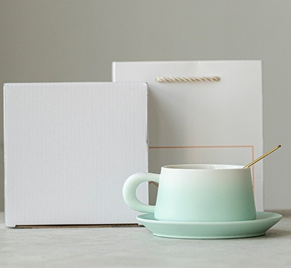 Modern Minimalist Ceramic Coffee Cup And Saucer Set_voghion.com