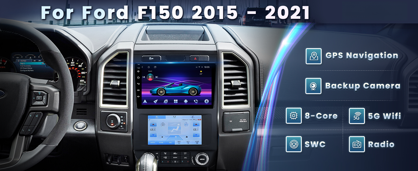 8 Core car stereo radio for ford f150 2015-2021