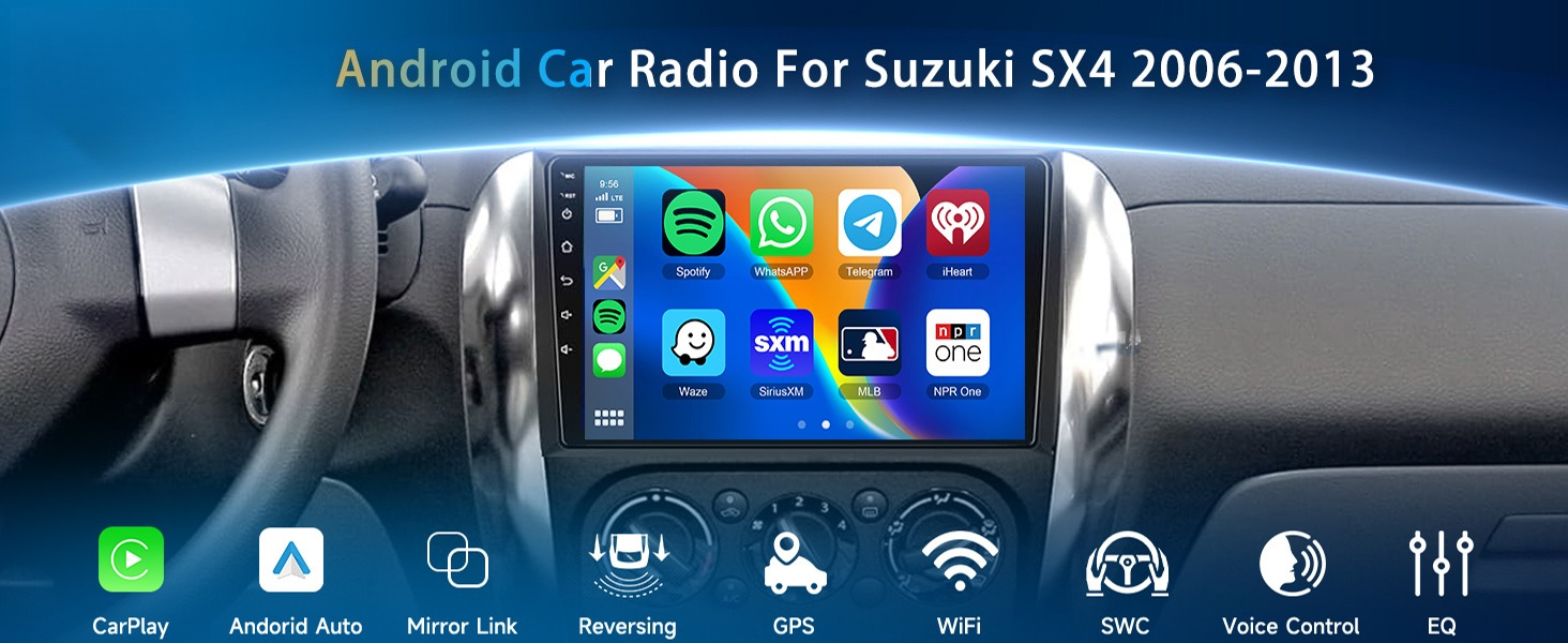Android Car Radio Stereo, Wireless Apple Carplay Android Auto