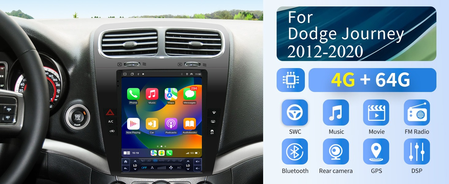2011-2019 dodge journey radio