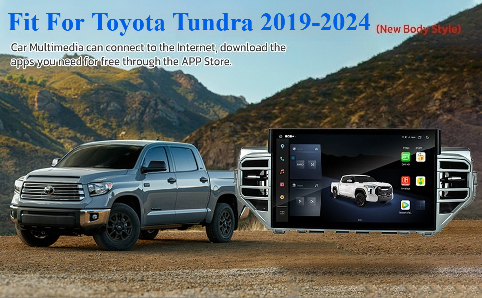 Car Radio Upgrade Android 13 Car Stereo Radio for Toyota Tundra 2019-2024