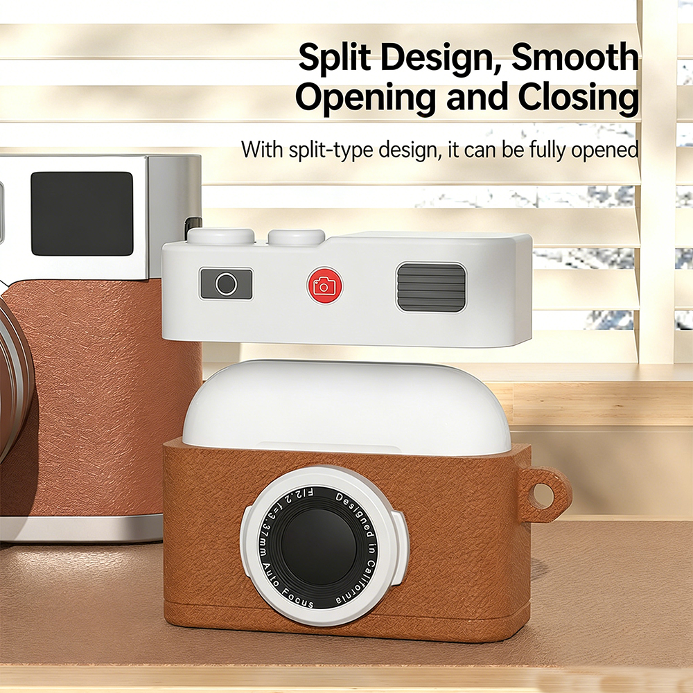 Silicone Camera Protective Case For Airpods 4 And Airpods Pro_voghion.com