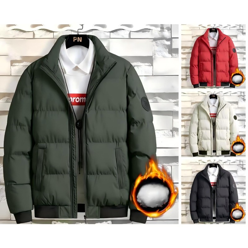 Padded Clothes Men's Autumn And Winter New Korean Version Thickened Cotton Clothes, Youth Trendy Brand Handsome Sports Warm Jacket Men's Bread Clothes_voghion.com