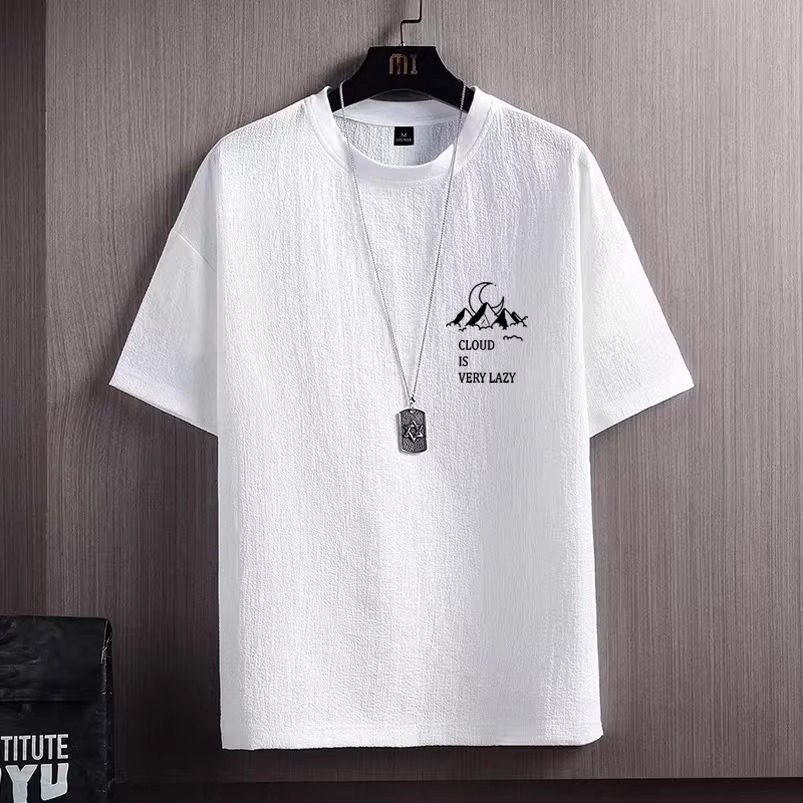 Ice Silk Men's T-shirt Breathable Quick Drying Plus Size Trendy_voghion.com
