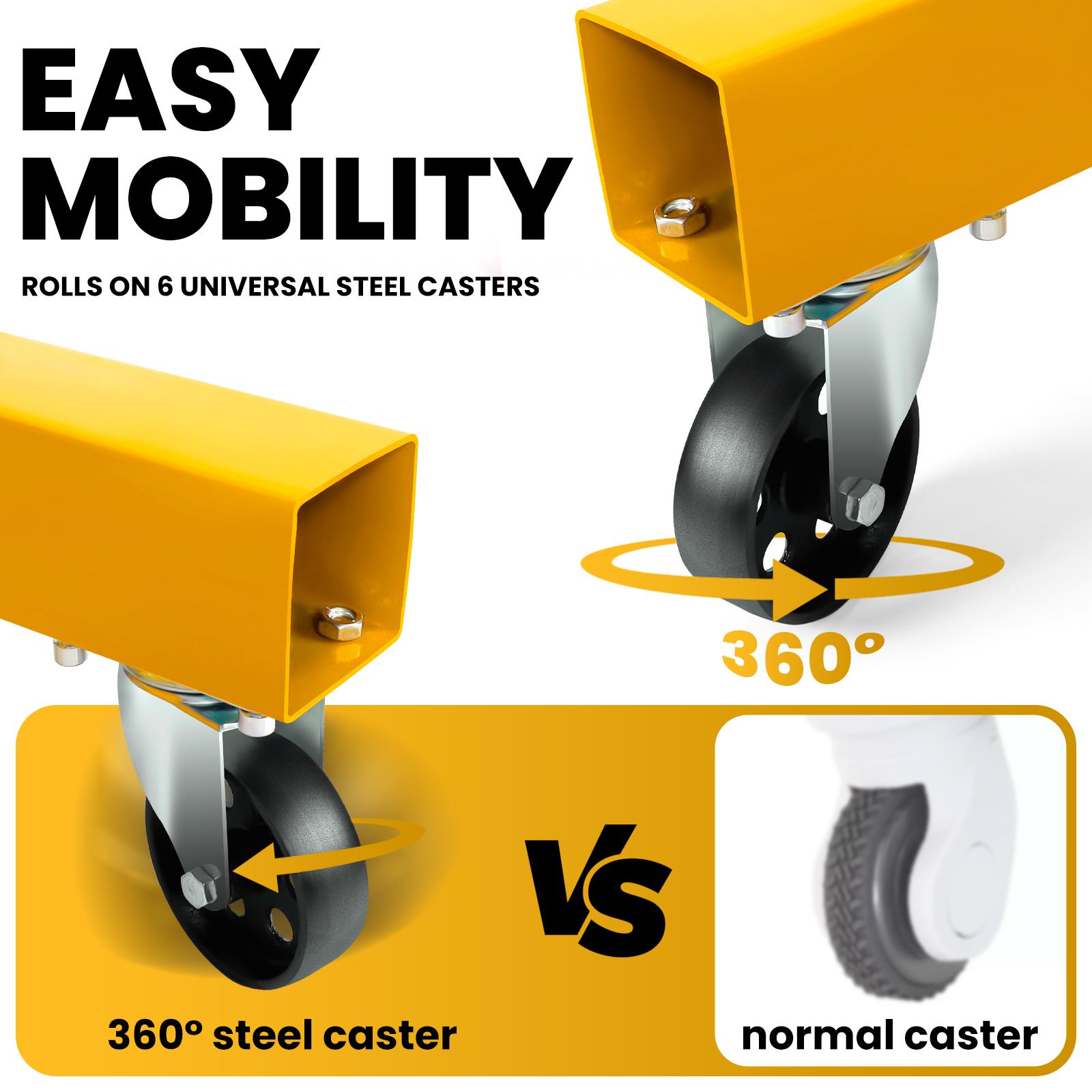 2T Yellow Crane Wheel System