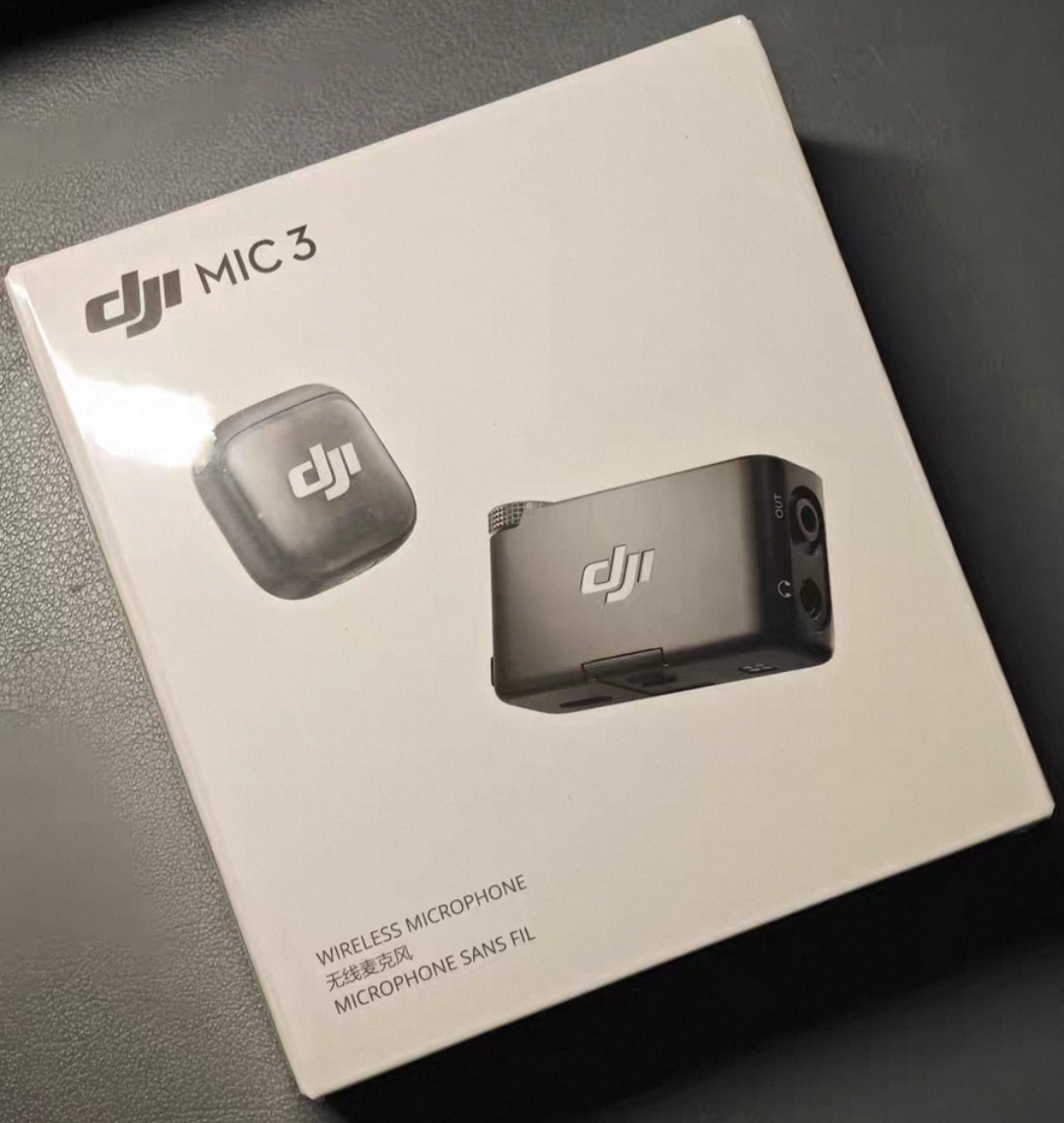 DJI MIC 3 (1TX + 1RX) Wireless Microphone, Lightweight And Easy To