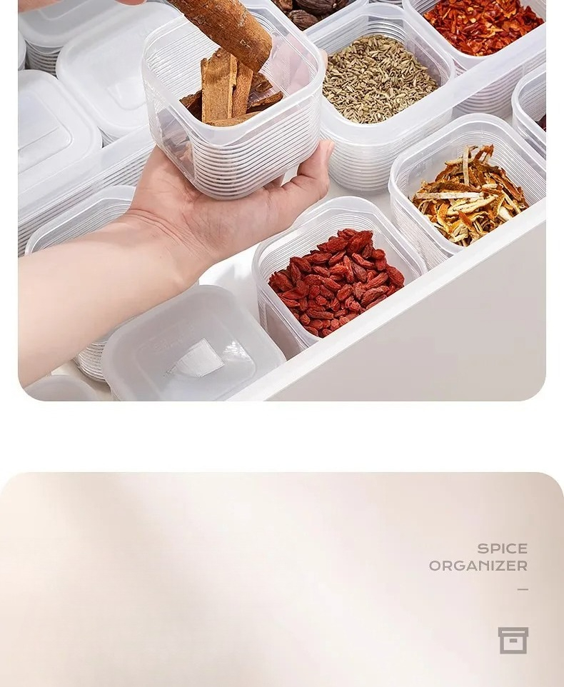 Boîte de conservation alimentaire 6 compartiments pour cuisine_voghion.com