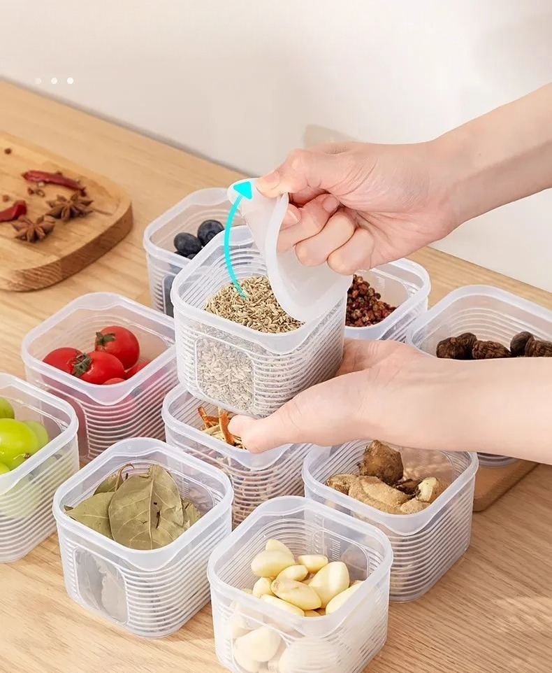 Boîte de conservation alimentaire 6 compartiments pour cuisine_voghion.com