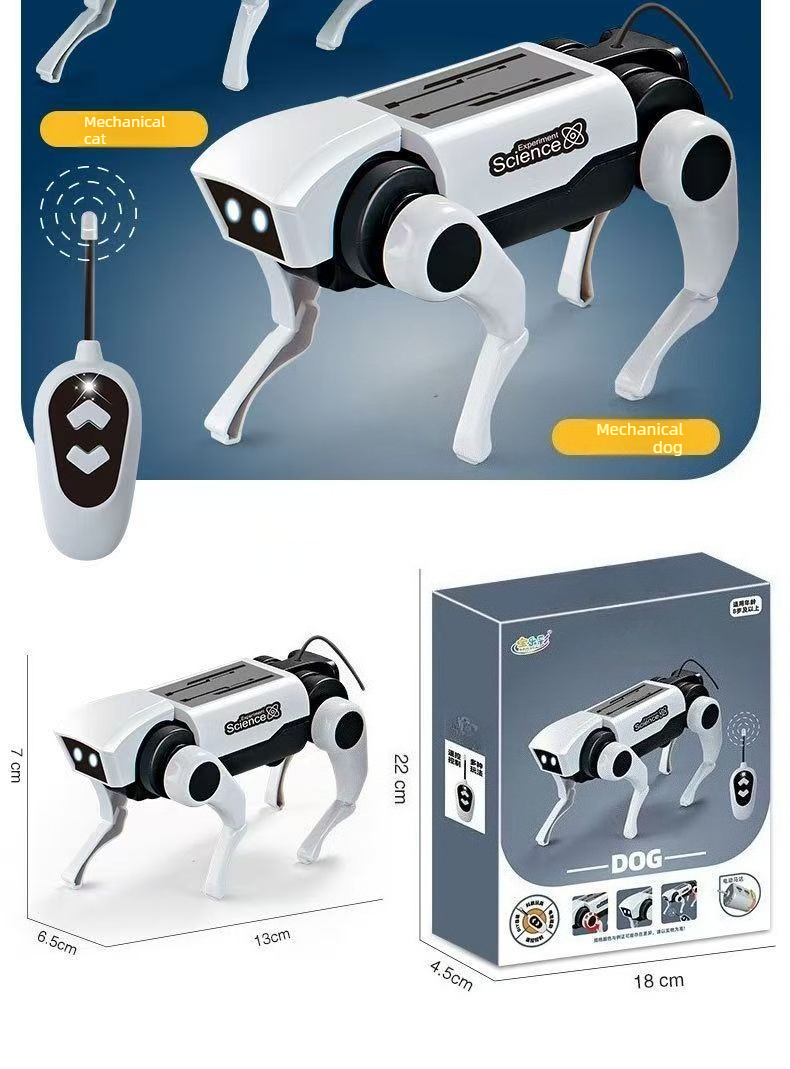Mechanical Dog Toy Intelligent Solar Diy Simulation Pet Robot_voghion.com