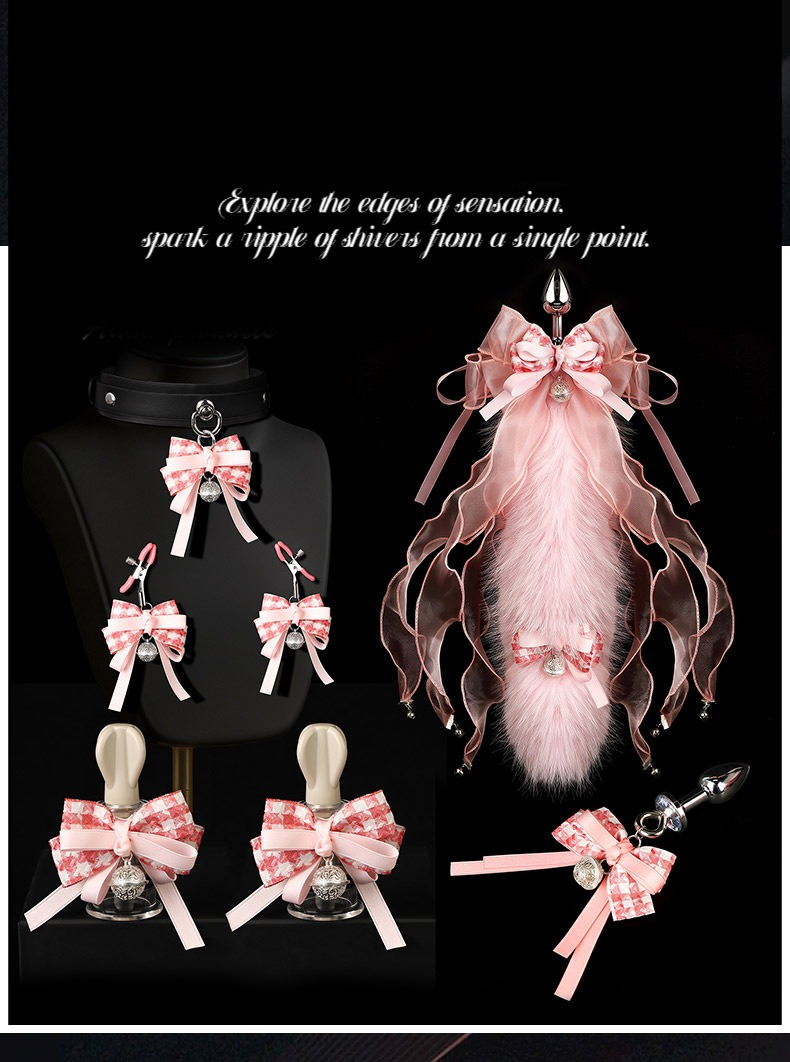 Set Of Anal Plugs With Removable Tail For Backyard Play_voghion.com