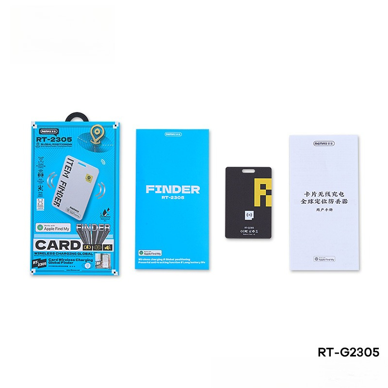 REMAX RT-G2305 Card GPS Anti-Lost Tracker – Ricarica Wireless, Portatile e Multi-Scena_voghion.com