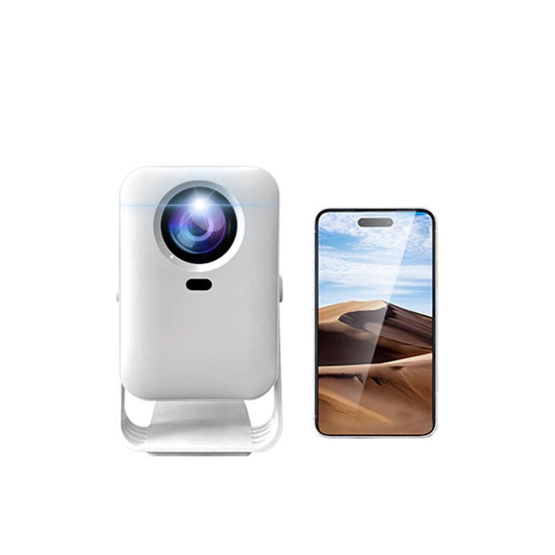 Comes With Gimbal High Definition Projector Brushstroke Smart Projector 4k Mini Portable Projector 2025 New_voghion.com