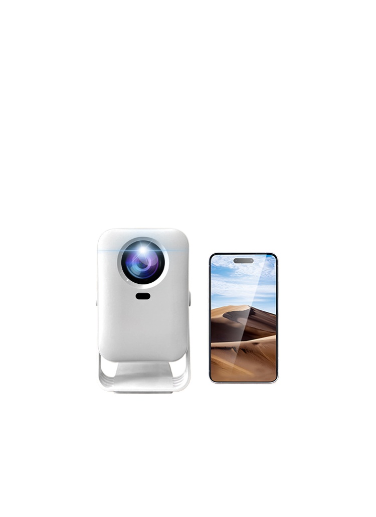 Comes With Gimbal High Definition Projector Brushstroke Smart Projector 4k Mini Portable Projector 2025 New_voghion.com