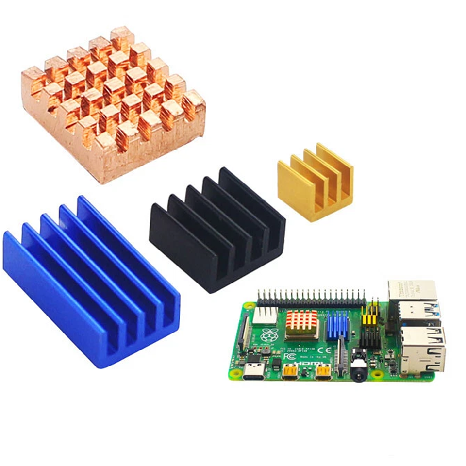 Multi colour aluminium heatsinks set