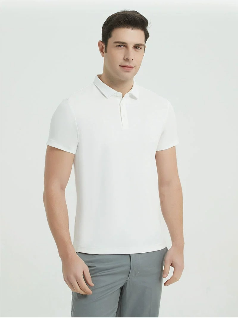 K Polo Shirt, Men's T-shirt, Short Sleeved Shirt, Lapel Business Polo Shirt_viptrois.com