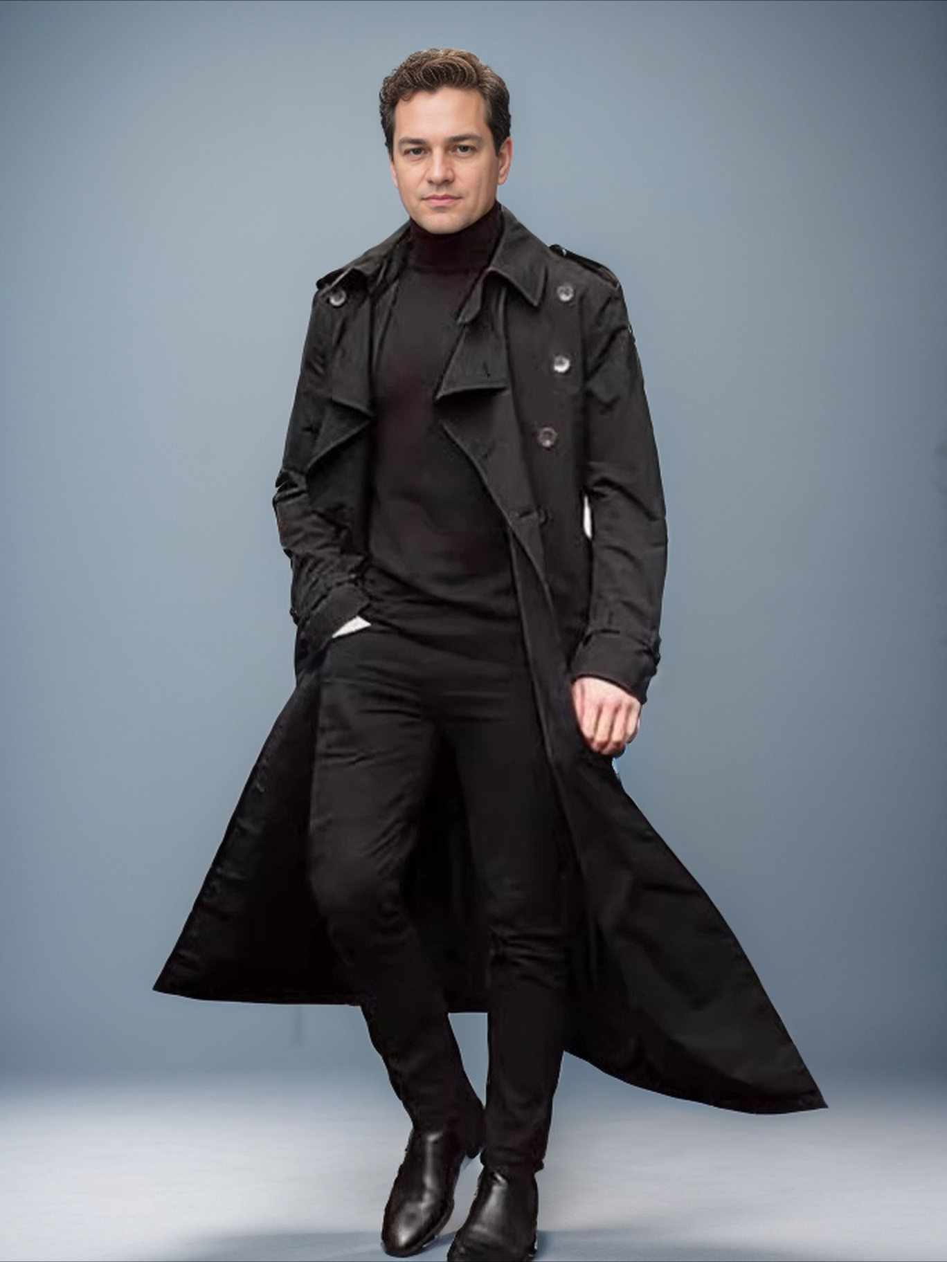 K Men's Extended Windbreaker, Fashionable Casual Jacket_viptrois.com