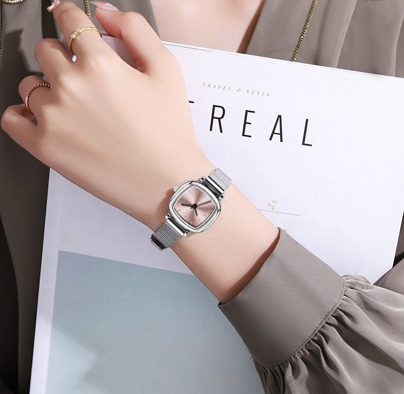 Fashion Business Luxury Women's Quartz Watch Mechanical Watch Ins Style Fashion Watch Women's Small Temperament Mesh Belt Women's Watch_voghion.com