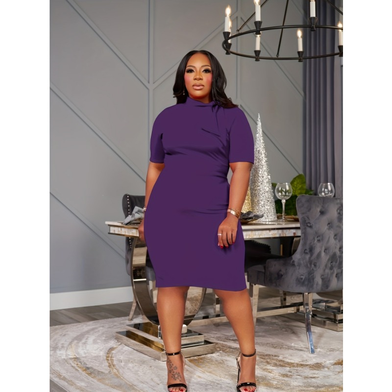 Womens Casual Plus Size Oversized Bodycon Midi Dress-Ruched Knee-Length Sundress | eBay Womens Casual Plus Size Oversized Bodycon Midi Dress-Ruched Knee-Length Sundress | eBay