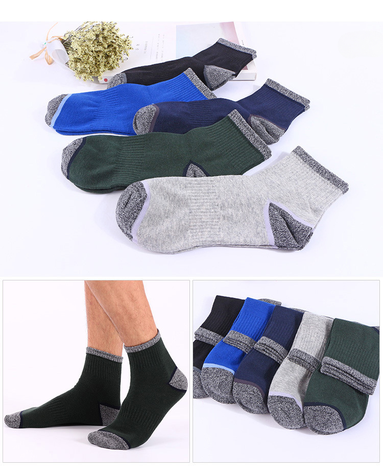 New Brand 5Pairs Men's Cotton Socks Quick-Drying Men Winter Socks Strandard Thermal For Male Trekking High Quality_voghion.com