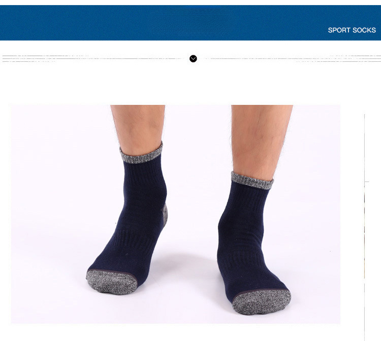 New Brand 5Pairs Men's Cotton Socks Quick-Drying Men Winter Socks Strandard Thermal For Male Trekking High Quality_voghion.com