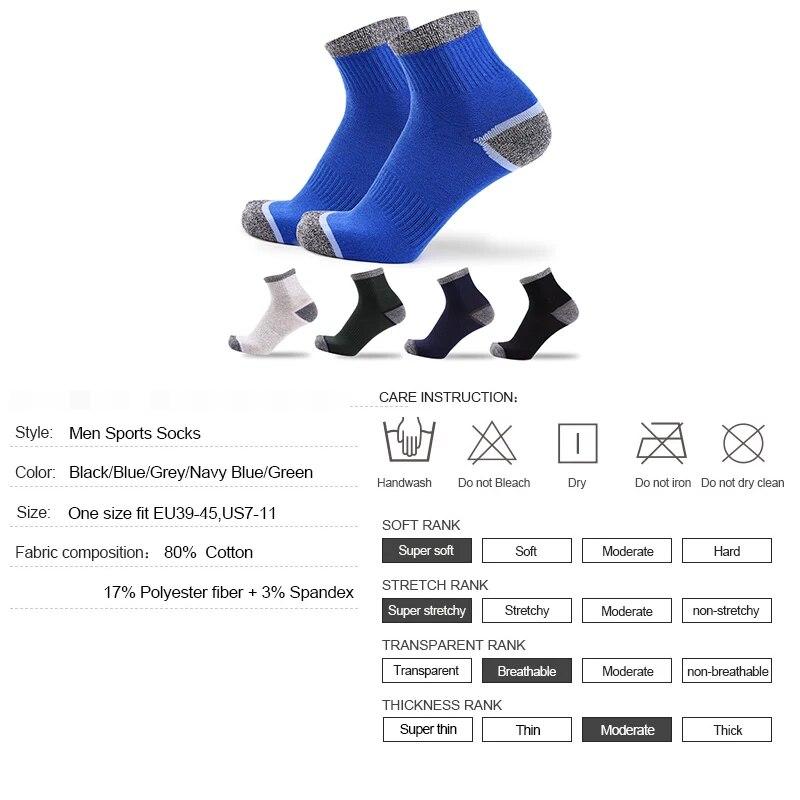 New Brand 5Pairs Men's Cotton Socks Quick-Drying Men Winter Socks Strandard Thermal For Male Trekking High Quality_voghion.com