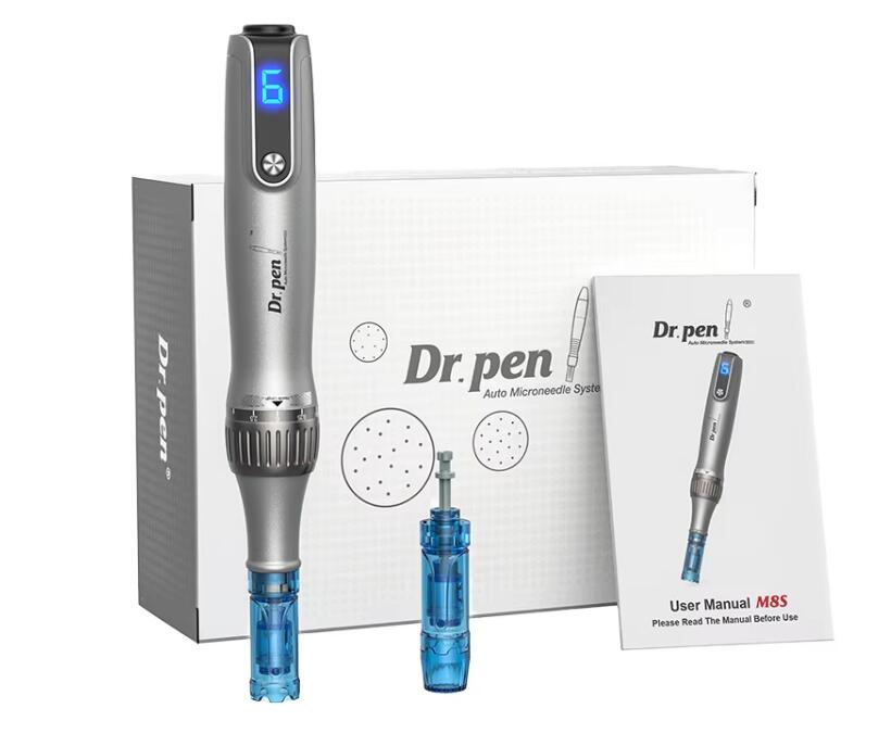 Stylo Derma M8S pour l'élimination des vergetures, micro-aiguilletage, rajeunissement de la peau, raffermissement, recharge, nettoyant visage_voghion.com