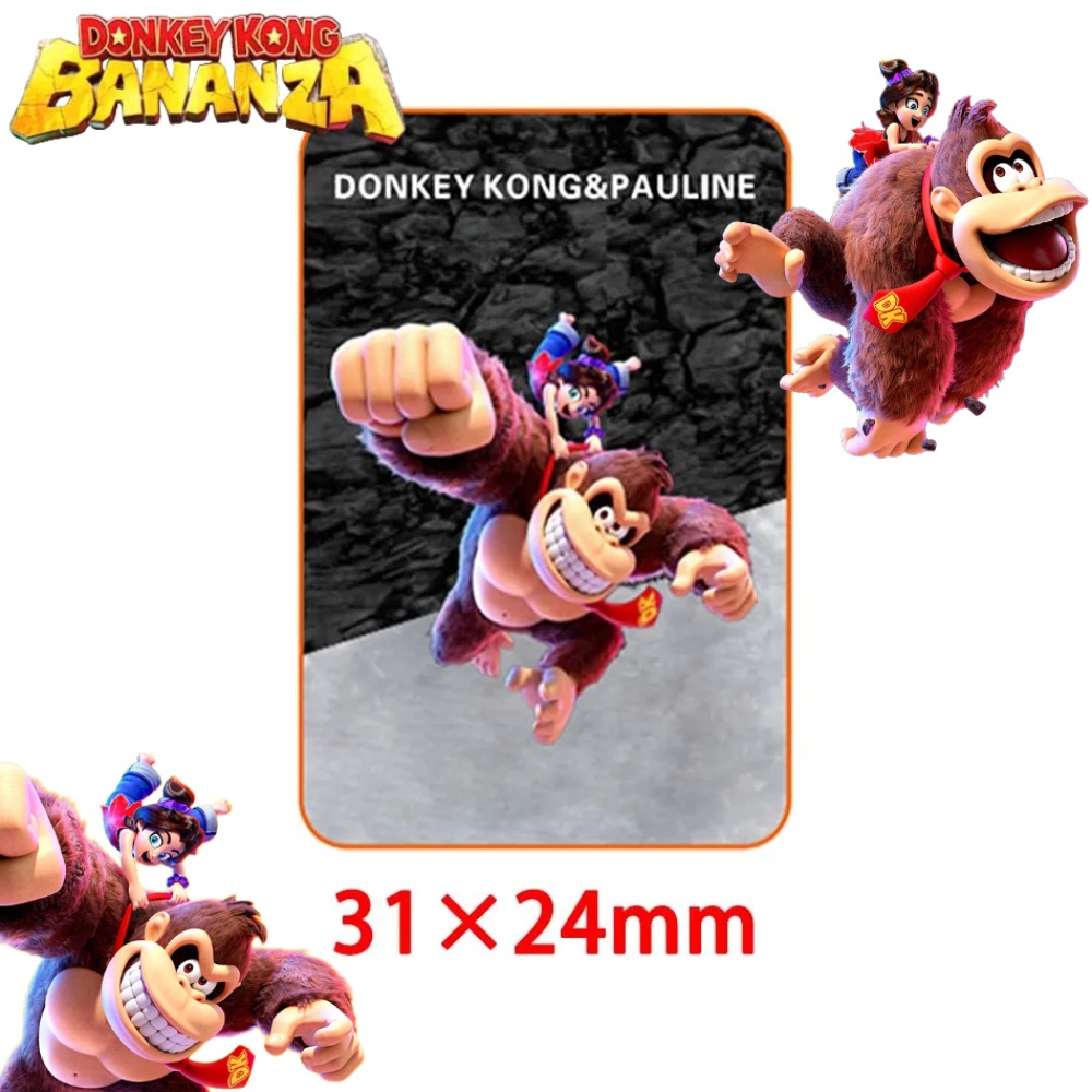6 Pcs 3D For Nintendo Switch 2 Donkey Kong Diamond Pauline King