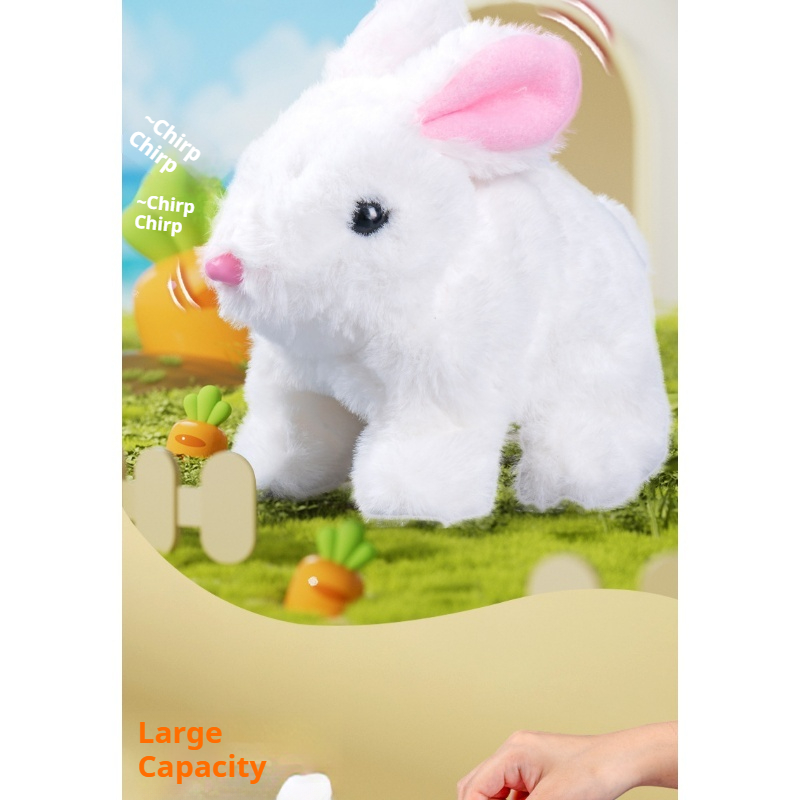 girls Toy Gifts Children's Play House Simulation Plush Puppy West Highland Electric Cute Dog Can Walk And Call_voghion.com