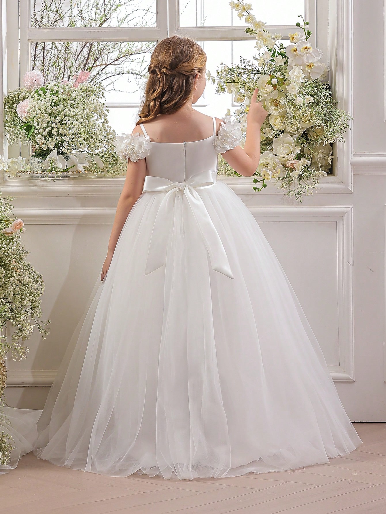 Children's Party Dress, Elegant Princess Gown Suitable For Girls Dresses, Birthday Party, Prom, Wedding, Flower Girl, Bridesmaid, Holiday Outfit_voghion.com