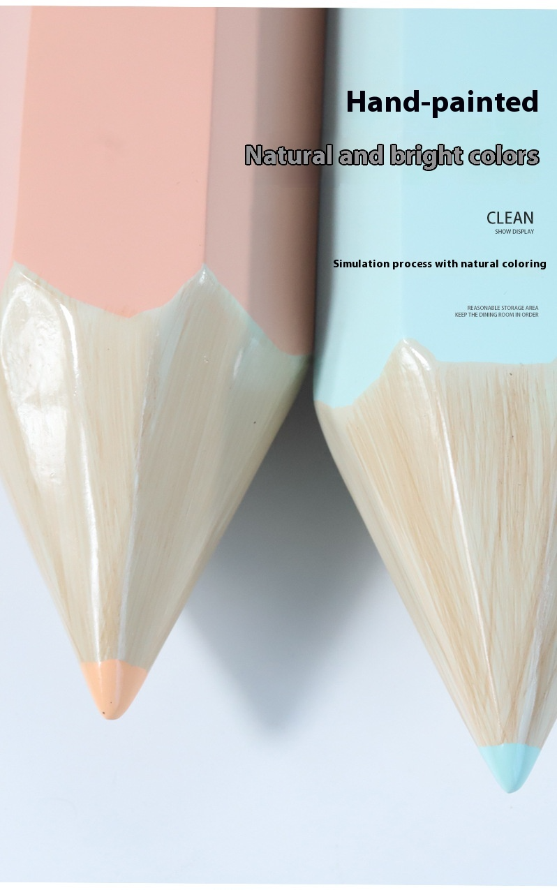 Creative Pencil-Shaped Resin Decor - Whimsical Kids Room Accent & Home Decoration_voghion.com