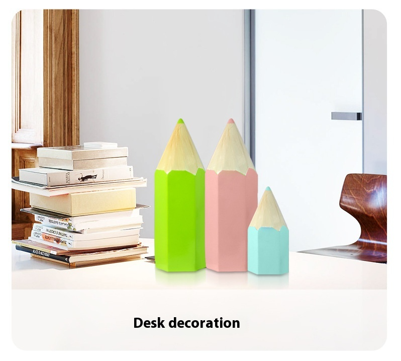 Creative Pencil-Shaped Resin Decor - Whimsical Kids Room Accent & Home Decoration_voghion.com
