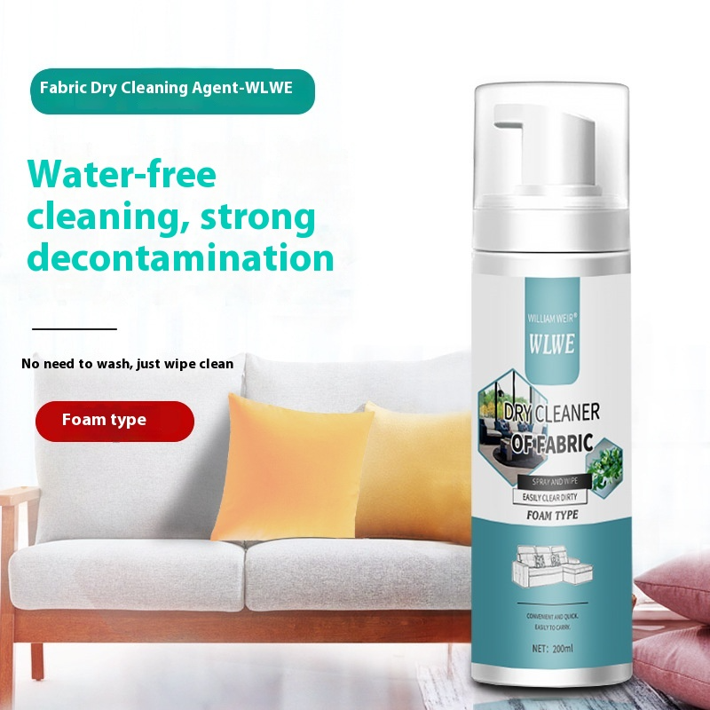 Heavy Duty Upholstery & Carpet Cleaner - Dry Foam Spray For Tough Stains On Sofas, Curtains, Rugs & Fabrics - No Rinse, Non-Toxic & Color Safe_voghion.com