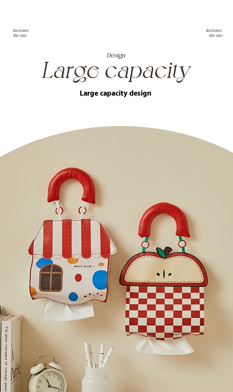 Cute Animal Wall-Mounted Tissue Holder - Waterproof Bathroom & Car Multi-Use | Soft TPU Dispenser With Adhesive Hooks, Fits Standard Rolls | Bath, Kit_voghion.com