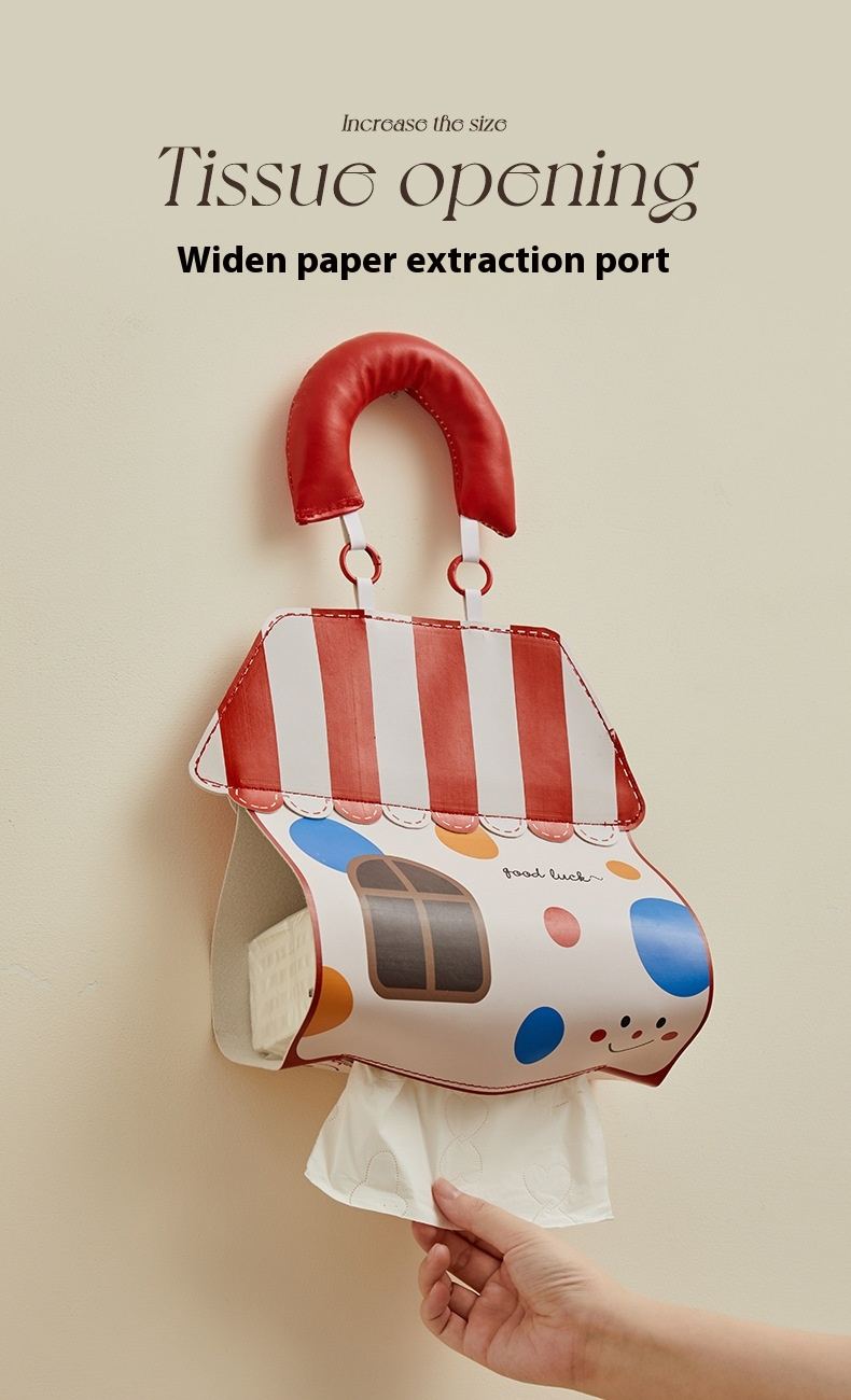 Cute Animal Wall-Mounted Tissue Holder - Waterproof Bathroom & Car Multi-Use | Soft TPU Dispenser With Adhesive Hooks, Fits Standard Rolls | Bath, Kit_voghion.com