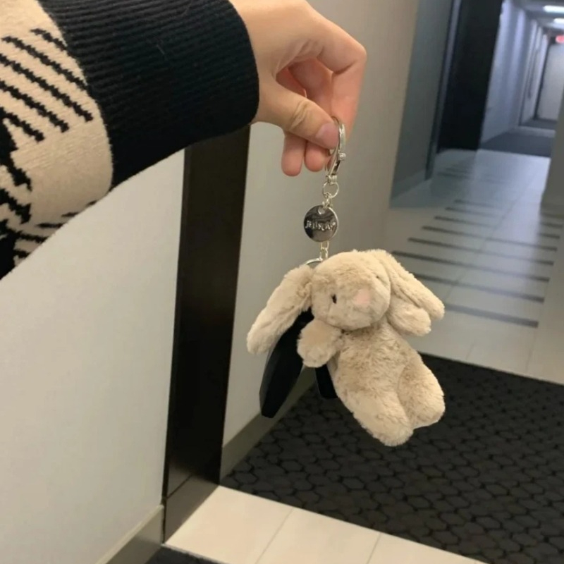 Jellycat Bashful Bunny Truffle Bag Charm Soft Brown Plush Toy