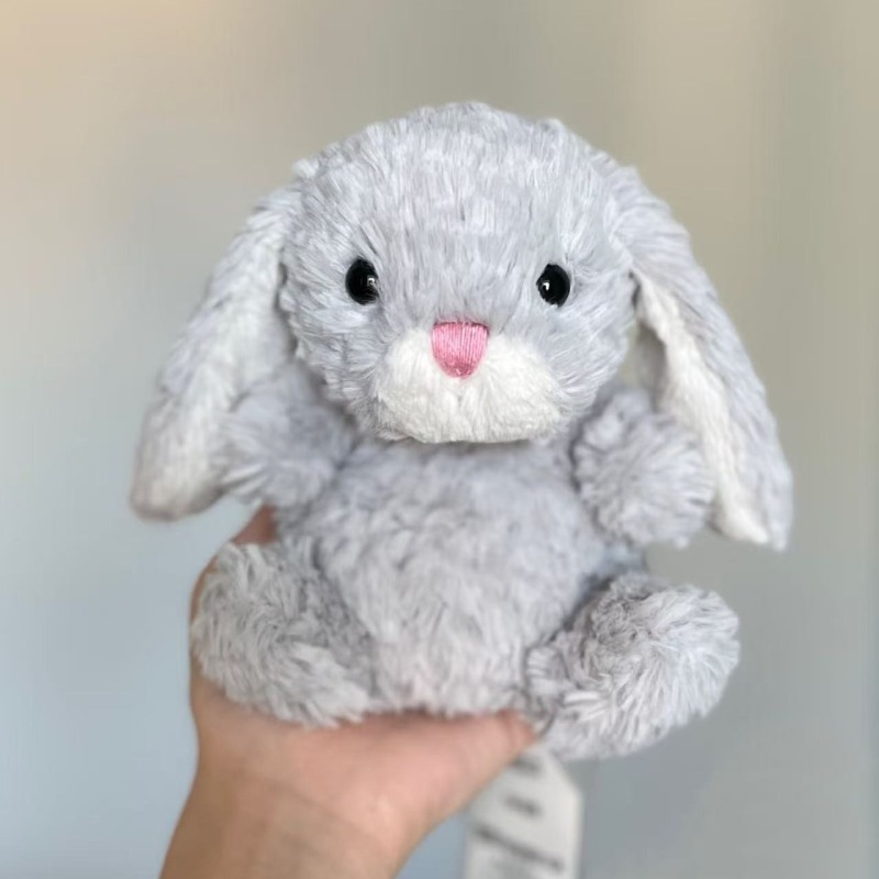 Jelly Cat Yummy Bunny Silver Soft Plush Toys Gray Stuffed Animal