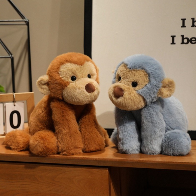 Jellycat Medium Smudge Monkey Plush Toy Brown Stuffed Animal Doll