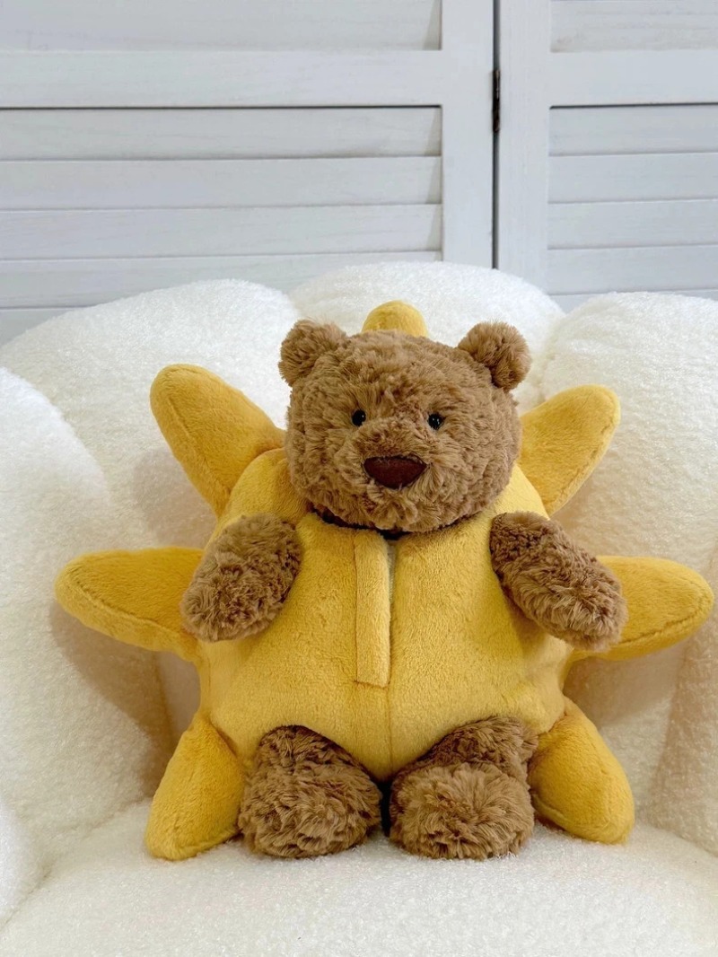 JELLYCAT CHINA EXCLUSIVE COLLECTIBLE BARTHOLOMEW BEAR SUN OUTFIT