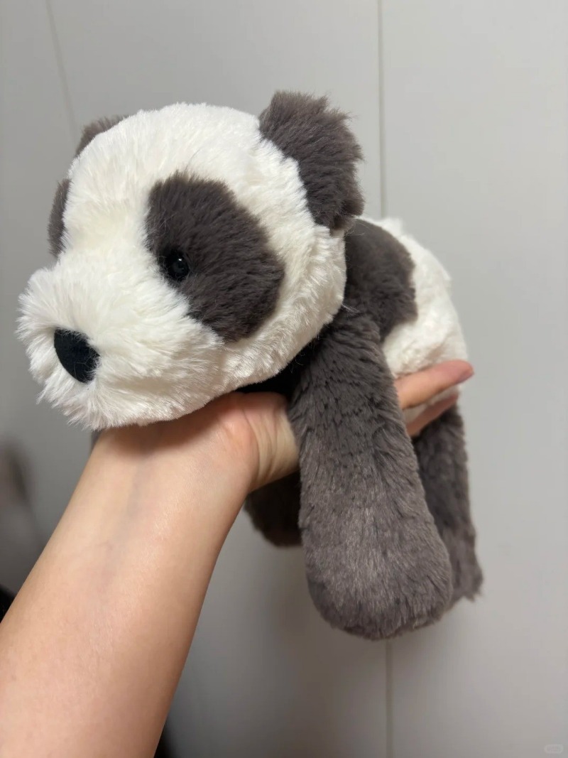 Jellycat Medium Smudge Lying Panda Soft Plush Toy Stuffed Animal