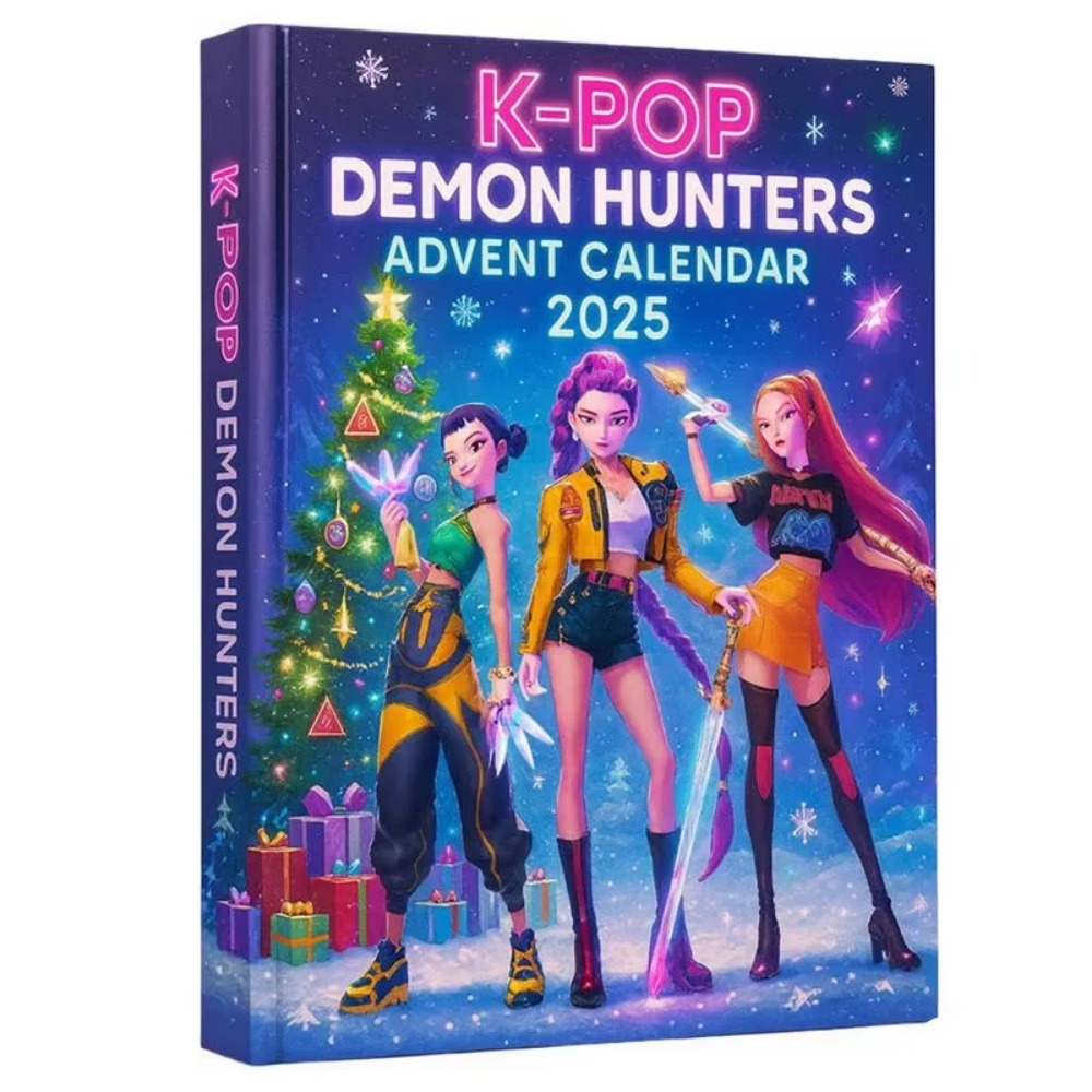 Calendrier De L'Avent 2025 K-Pop Demon Hunters - 24 Figurines Collectibles, Compte à Rebours Noël, Fans