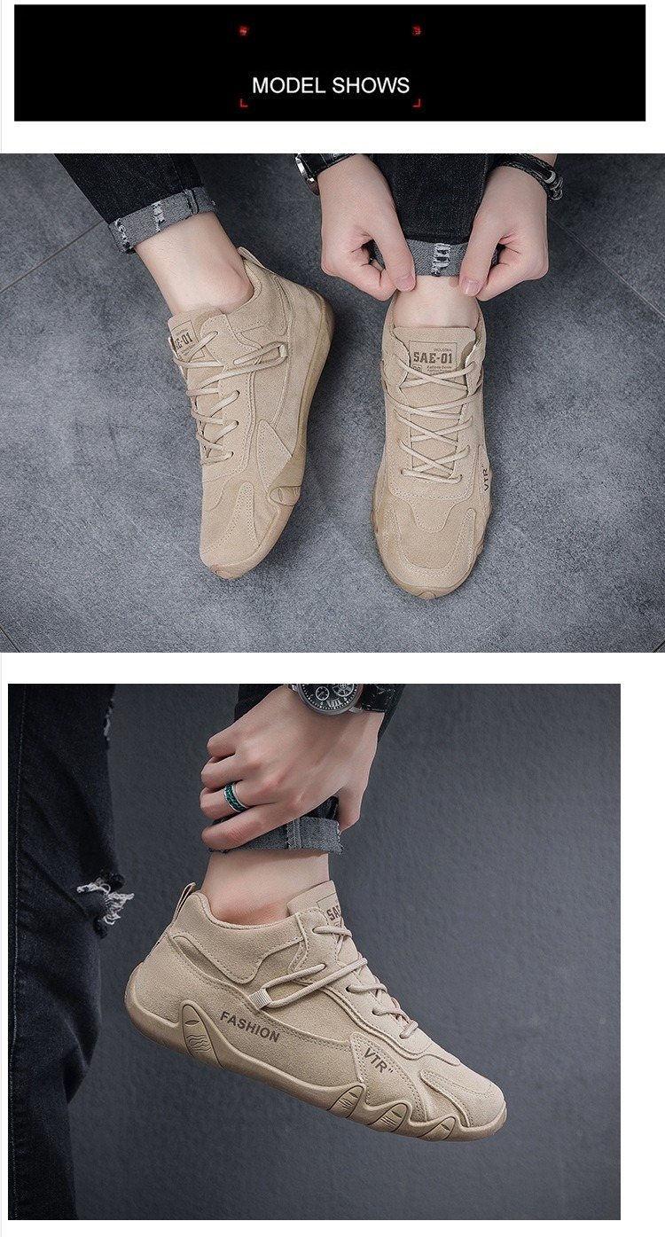 2025 Winter Velvet Shoes Men's Trend Versatile Construction Site Work Non-slip Thickened Warm Cotton Shoes Labor Insurance Tide Shoes_desvips.com